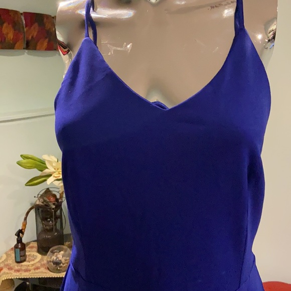 Royal Blue V Neck Spaghetti Strap. - Picture 6 of 6